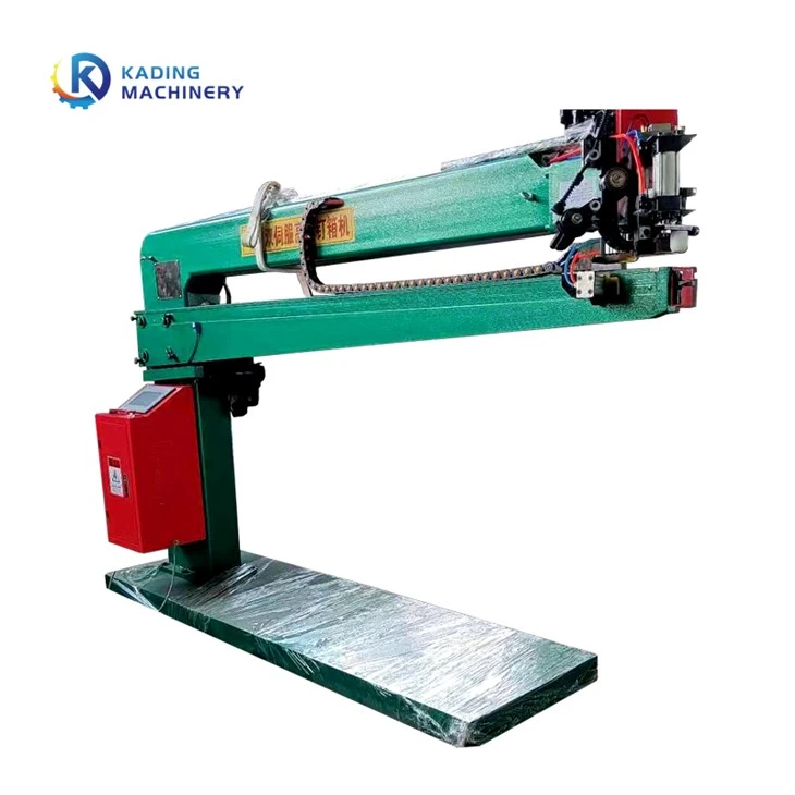 Double Servo Motor Long Arm Pedal Stitching Machine For Corrugated Boxes