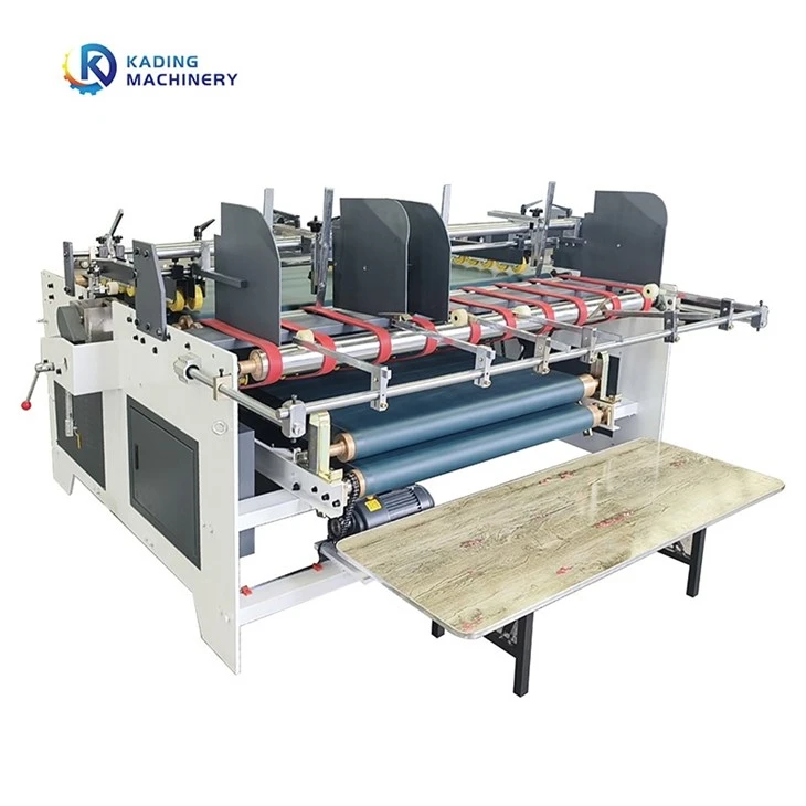 semi automatic gluing machine corrugated box